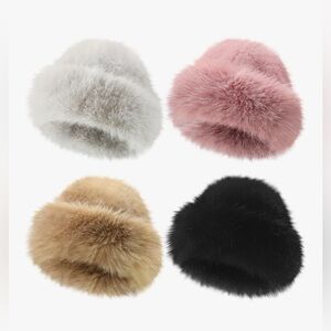 Chic Fashionable & Trendy Statement Faux Fur Women's Hat; 4 Colors! NWOT